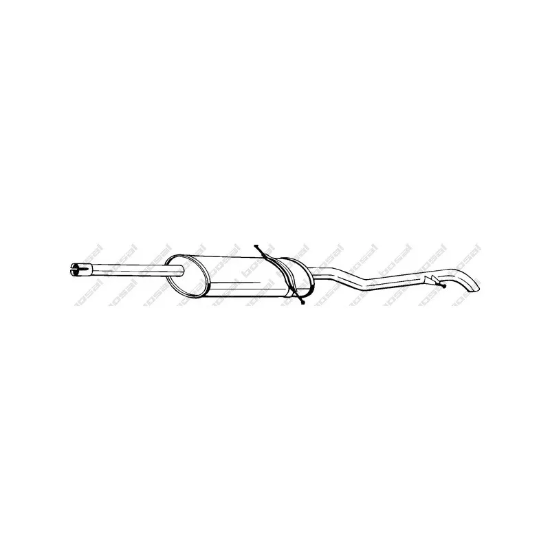 Silencieux arrière BOSAL 286-555