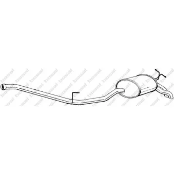 Silencieux arrière BOSAL 287-087