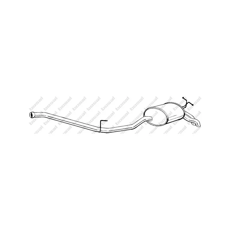 Silencieux arrière BOSAL 287-087