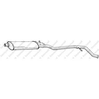 Silencieux central BOSAL 287-093