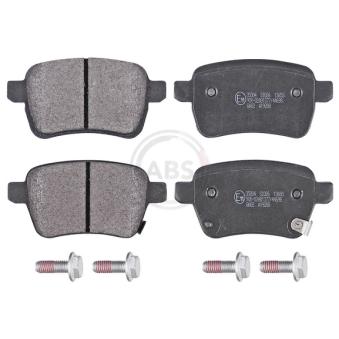 Jeu de 4 plaquettes de frein arrière A.B.S.