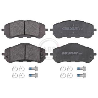 Jeu de 4 plaquettes de frein avant A.B.S.