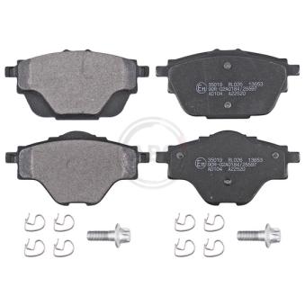 Jeu de 4 plaquettes de frein arrière A.B.S.