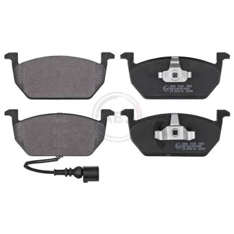 Jeu de 4 plaquettes de frein avant A.B.S. 35068