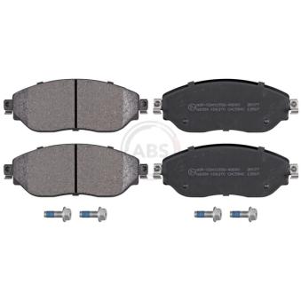 Jeu de 4 plaquettes de frein avant A.B.S.