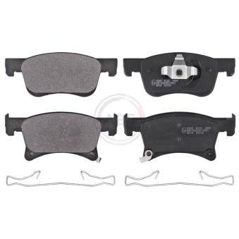 Jeu de 4 plaquettes de frein avant A.B.S.