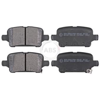 Jeu de 4 plaquettes de frein arrière A.B.S.