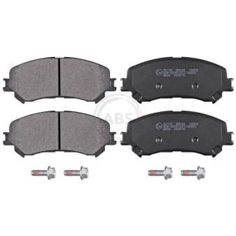 Jeu de 4 plaquettes de frein avant A.B.S.