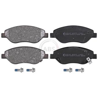Jeu de 4 plaquettes de frein avant A.B.S.