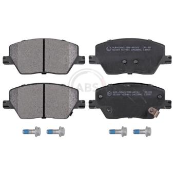 Jeu de 4 plaquettes de frein avant A.B.S.