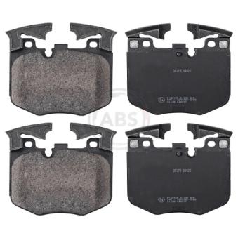 Jeu de 4 plaquettes de frein avant A.B.S.