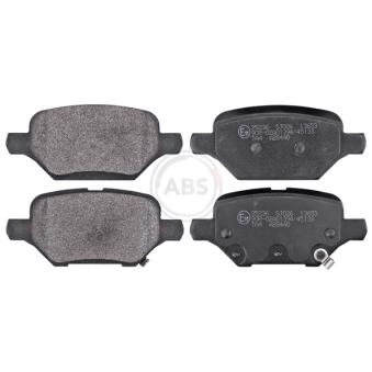 Jeu de 4 plaquettes de frein arrière A.B.S.