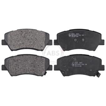 Jeu de 4 plaquettes de frein avant A.B.S. 35264