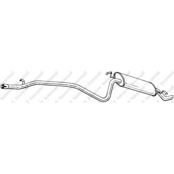 Silencieux arrière BOSAL 287-145