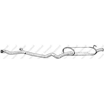 Silencieux arrière BOSAL 287-147