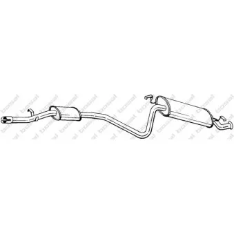 Silencieux arrière BOSAL