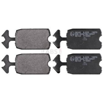 Jeu de 4 plaquettes de frein avant A.B.S.