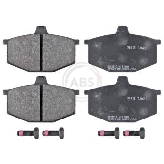 Jeu de 4 plaquettes de frein avant A.B.S.