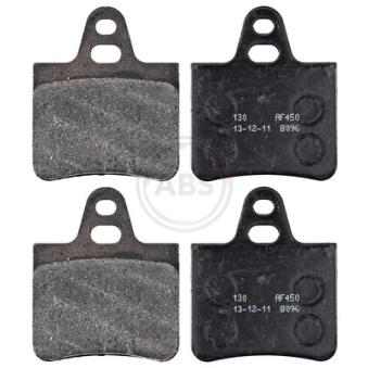 Jeu de 4 plaquettes de frein arrière A.B.S.