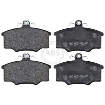 Jeu de 4 plaquettes de frein avant A.B.S.