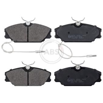 Jeu de 4 plaquettes de frein avant A.B.S.