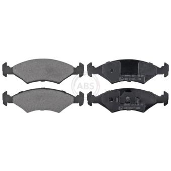 Jeu de 4 plaquettes de frein avant A.B.S. 36446