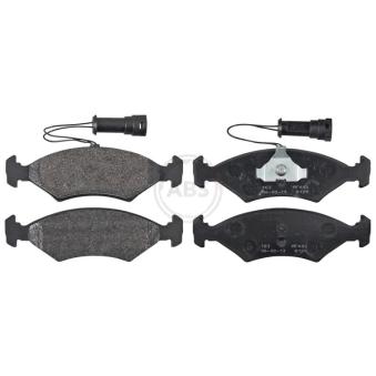 Jeu de 4 plaquettes de frein avant A.B.S. 36459