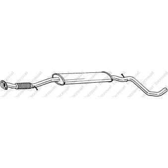 Silencieux central BOSAL 287-161