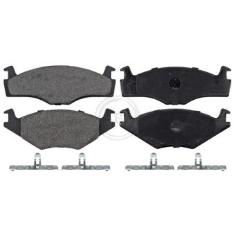 Jeu de 4 plaquettes de frein avant A.B.S. 36540