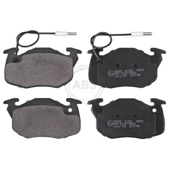 Jeu de 4 plaquettes de frein avant A.B.S.
