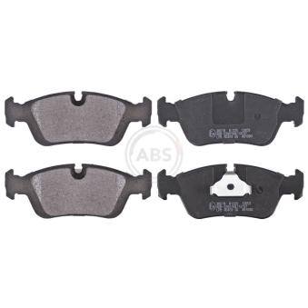 Jeu de 4 plaquettes de frein avant A.B.S.