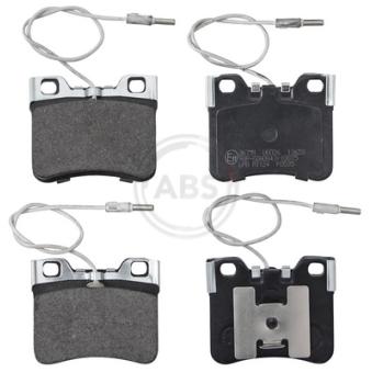 Jeu de 4 plaquettes de frein avant A.B.S.