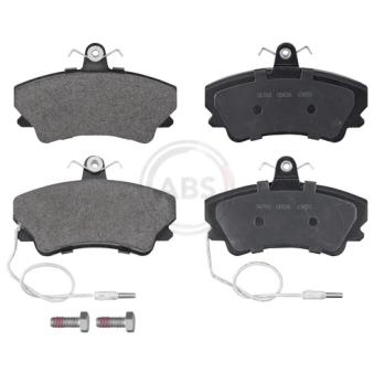 Jeu de 4 plaquettes de frein avant A.B.S.