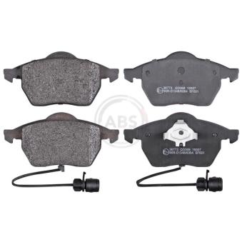 Jeu de 4 plaquettes de frein avant A.B.S.