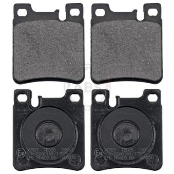 Jeu de 4 plaquettes de frein arrière A.B.S.