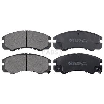 Jeu de 4 plaquettes de frein avant A.B.S.