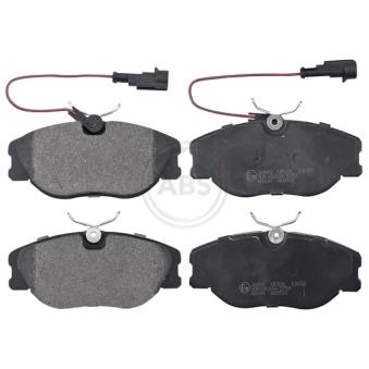 Jeu de 4 plaquettes de frein avant A.B.S.