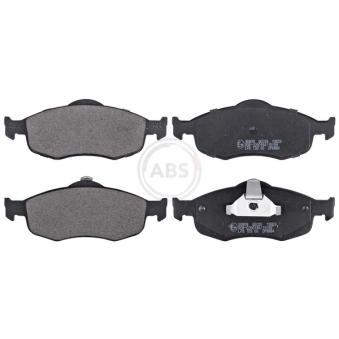 Jeu de 4 plaquettes de frein avant A.B.S.