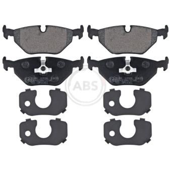 Jeu de 4 plaquettes de frein arrière A.B.S.