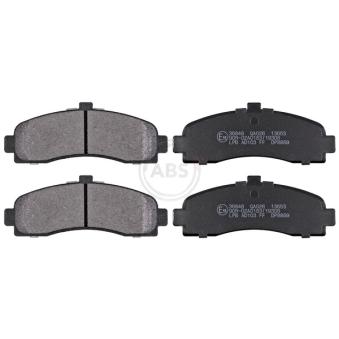 Jeu de 4 plaquettes de frein avant A.B.S.