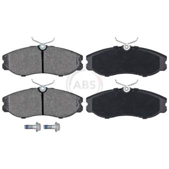 Jeu de 4 plaquettes de frein avant A.B.S.