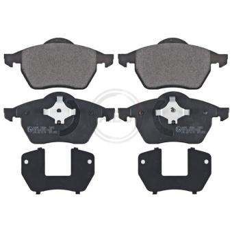 Jeu de 4 plaquettes de frein avant A.B.S.