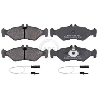 Jeu de 4 plaquettes de frein arrière A.B.S.