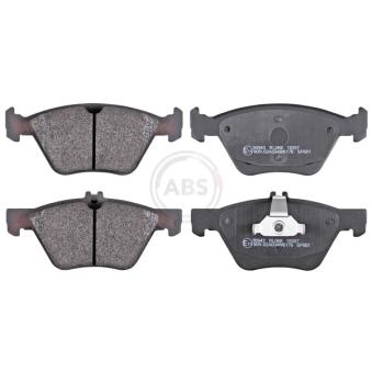 Jeu de 4 plaquettes de frein avant A.B.S.