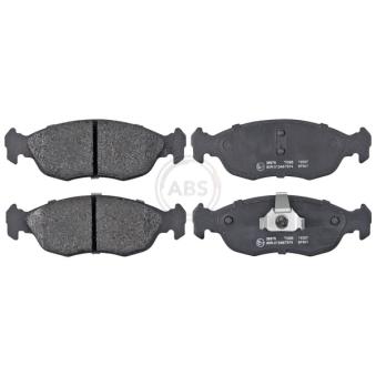 Jeu de 4 plaquettes de frein avant A.B.S.