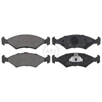 Jeu de 4 plaquettes de frein avant A.B.S. 36997
