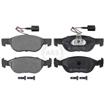 Jeu de 4 plaquettes de frein avant A.B.S.