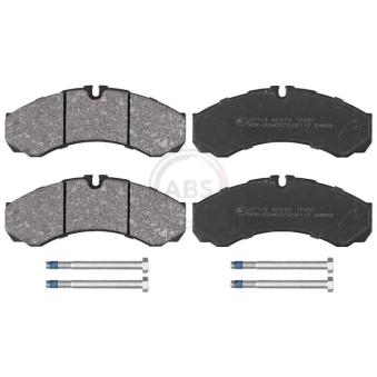 Jeu de 4 plaquettes de frein arrière A.B.S.