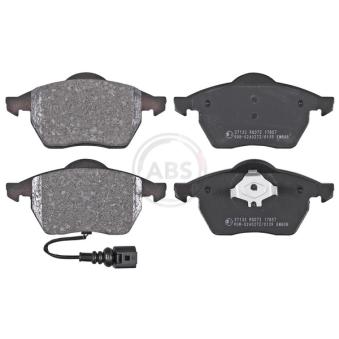 Jeu de 4 plaquettes de frein avant A.B.S.