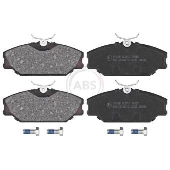 Jeu de 4 plaquettes de frein avant A.B.S.